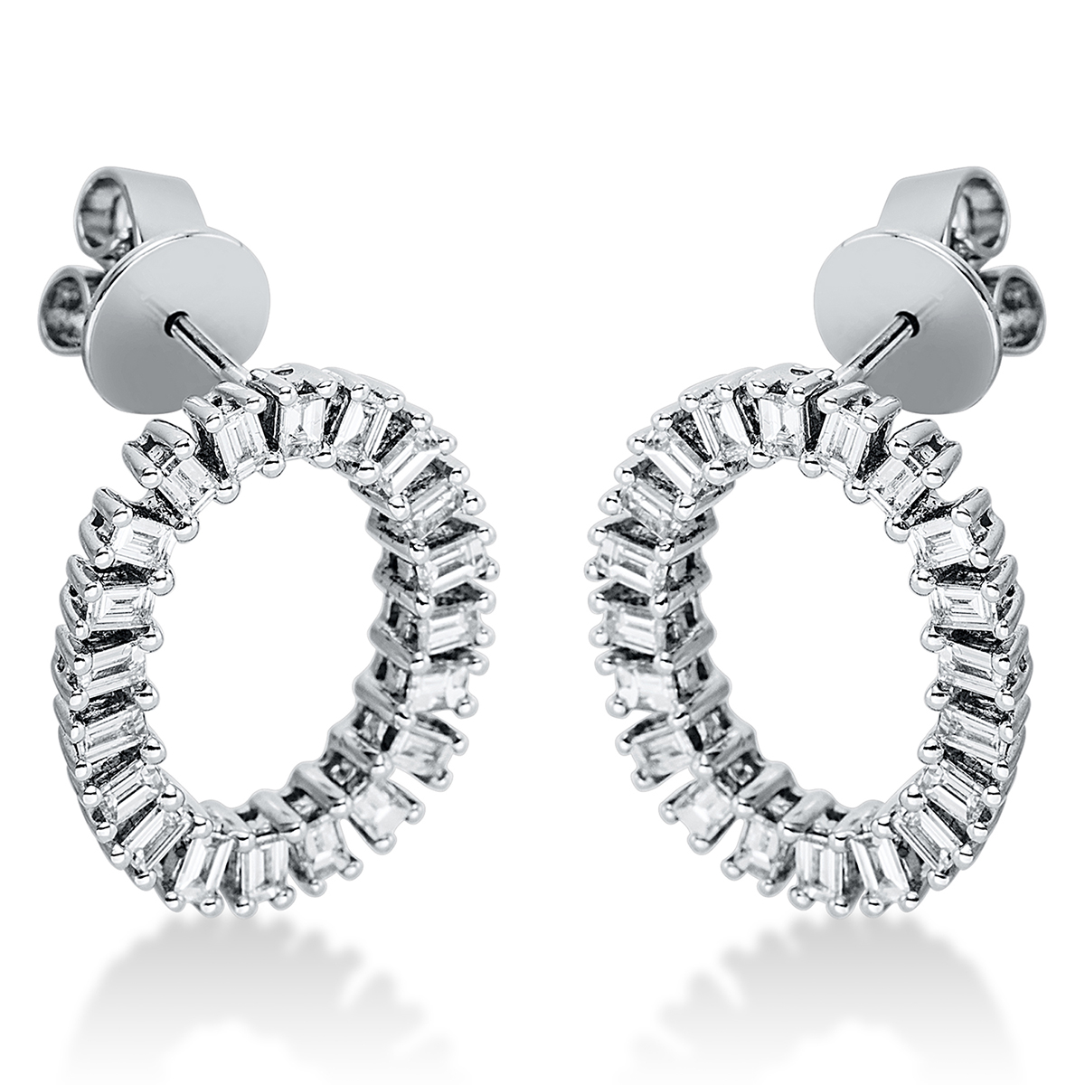 Ohrschmuck 18 kt WG "Kreis"