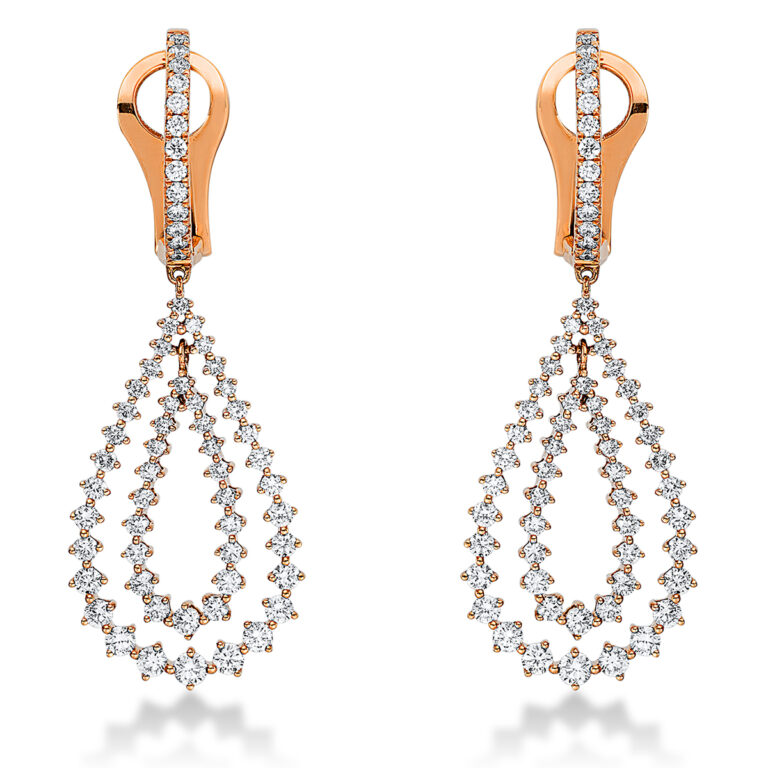 Creolen 18 kt RG "Tropfen"
