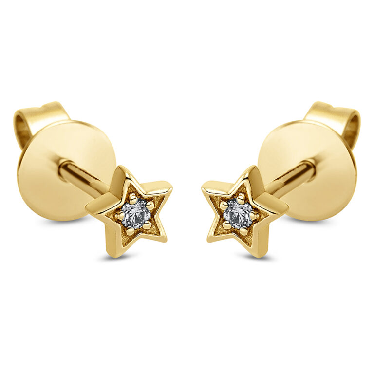 Ohrstecker 18 kt GG "Stern"