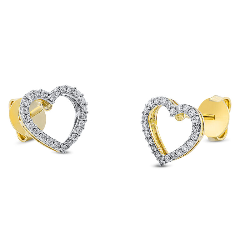 Ohrschmuck 18 kt GG "Herz"