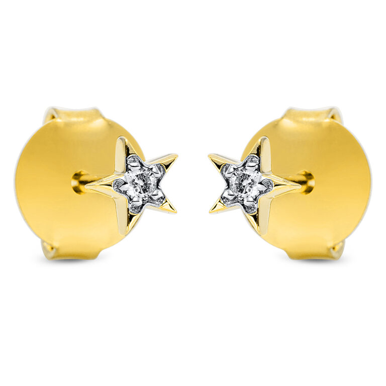 Ohrschmuck 18 kt GG "Stern"