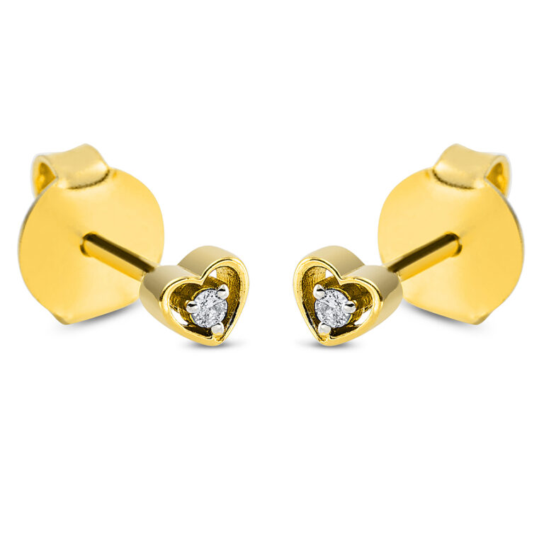 Ohrschmuck 18 kt GG "Herz"