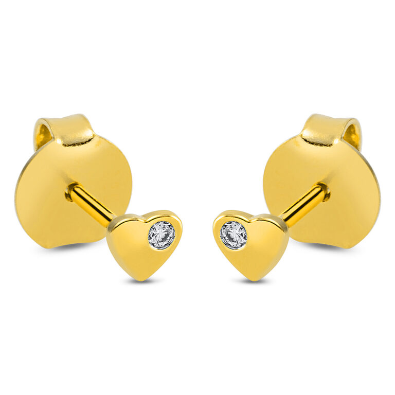 Ohrschmuck 18 kt GG "Herz"