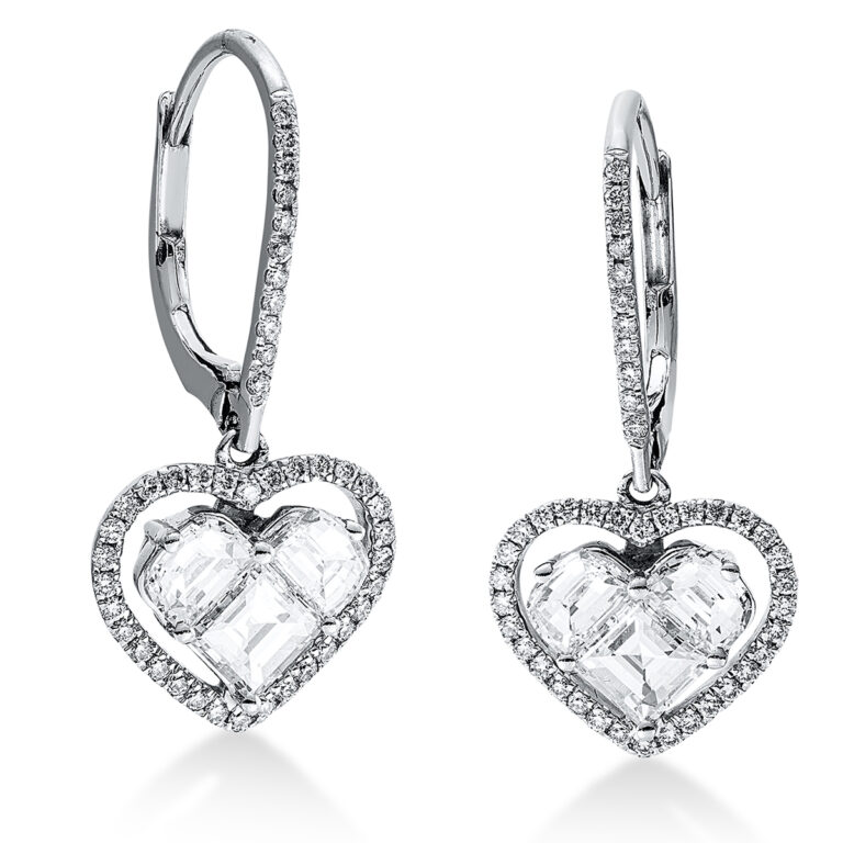 Ohrschmuck 18 kt WG "Herz"