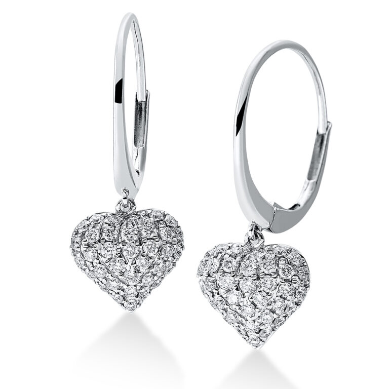 Ohrschmuck 18 kt WG "Herz"