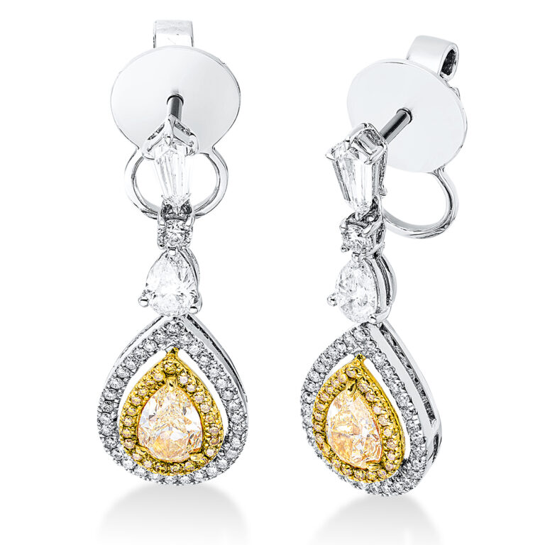 Ohrschmuck 18 kt WG+GG