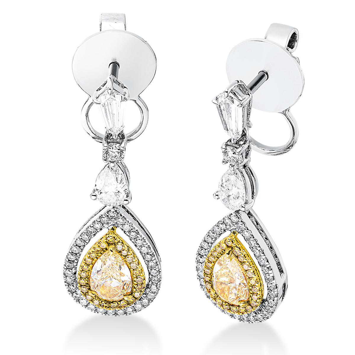 Ohrschmuck 18 kt WG+GG