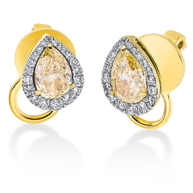 Ohrschmuck 18 kt GG+WG