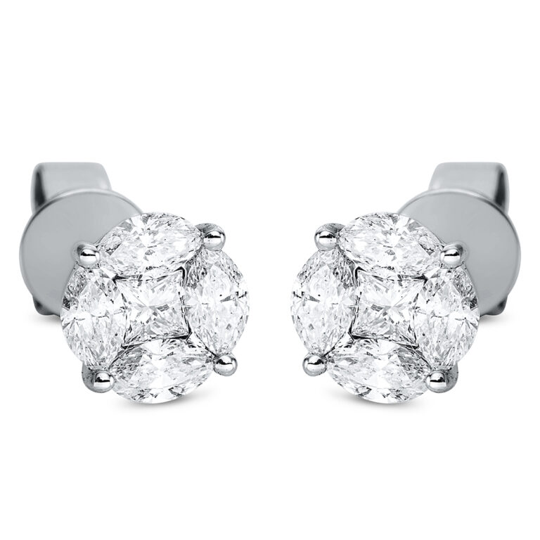 Ohrstecker 18 kt WG
