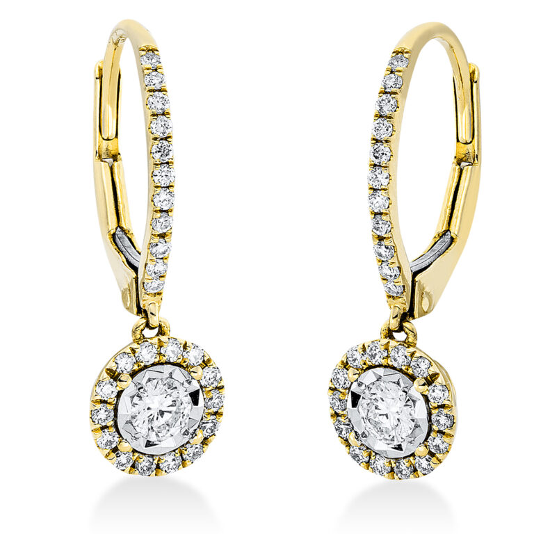 Ohrschmuck 18 kt GG+WG
