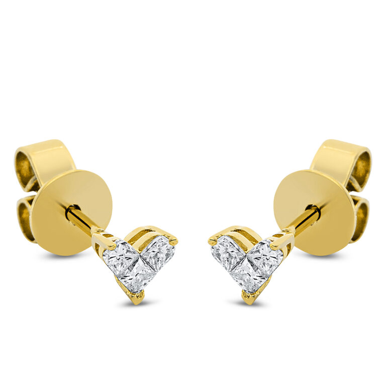 Ohrstecker 18 kt GG "Herz"