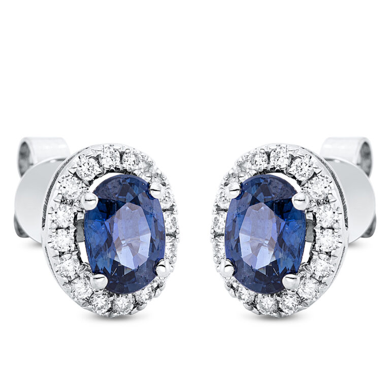Ohrstecker 4er-Krappe 18 kt WG