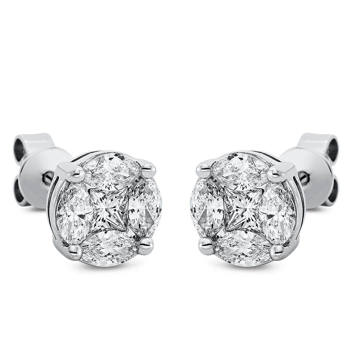 Ohrstecker 18 kt WG