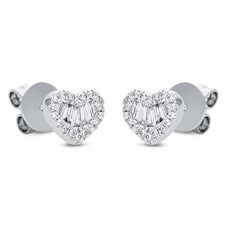 Ohrstecker 18 kt WG "Herz"
