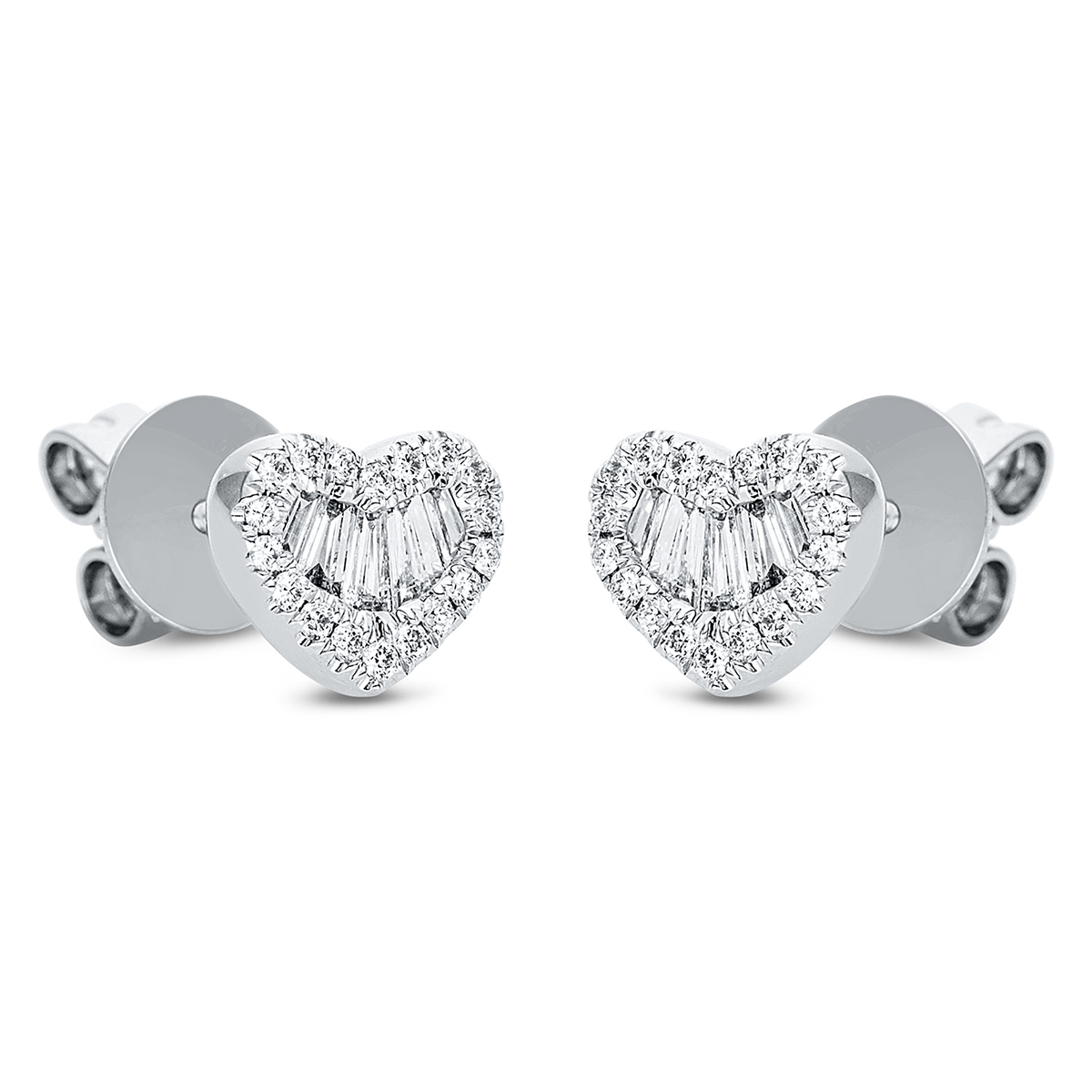 Ohrstecker 18 kt WG "Herz"