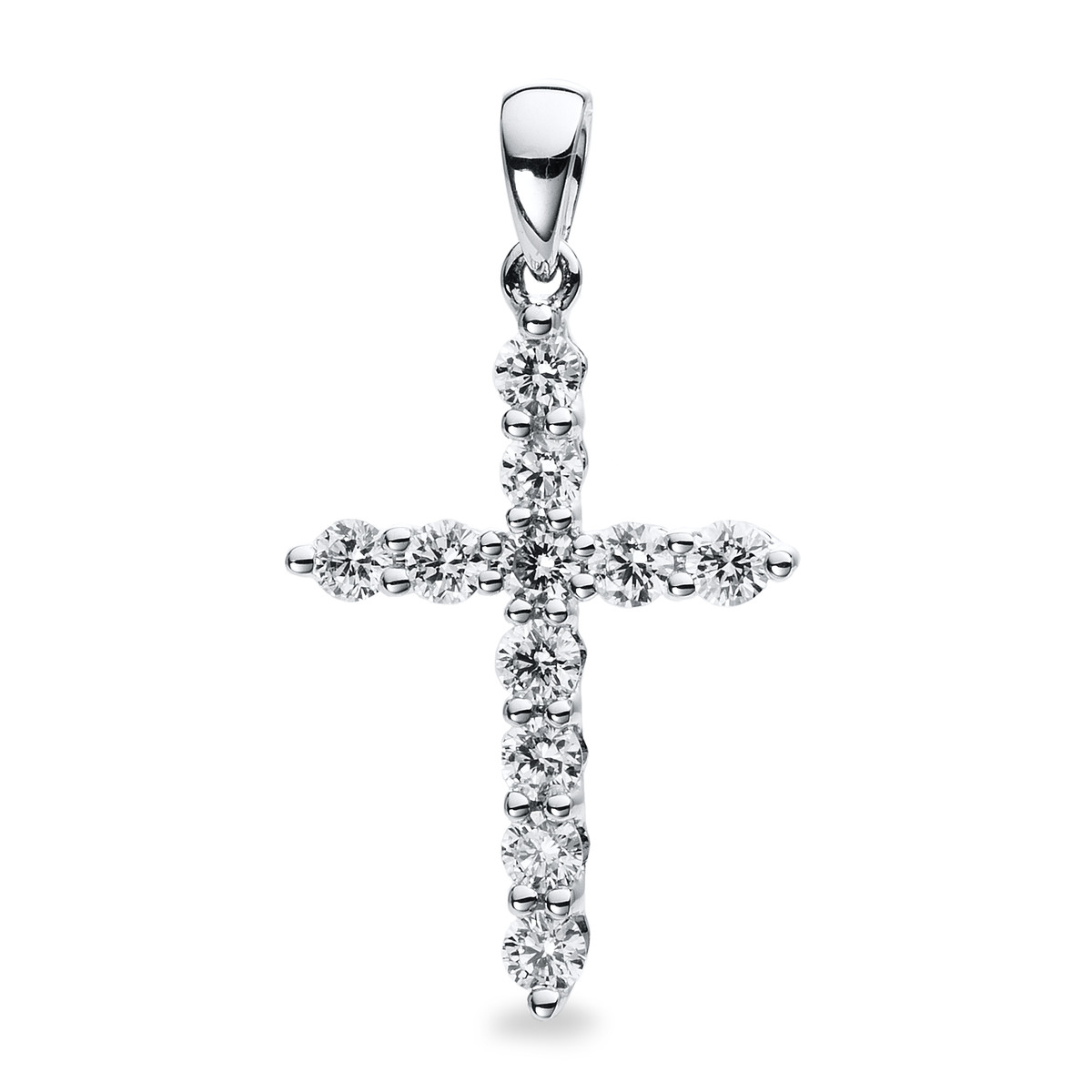 Anhänger 18 kt WG "Kreuz", mit Öse