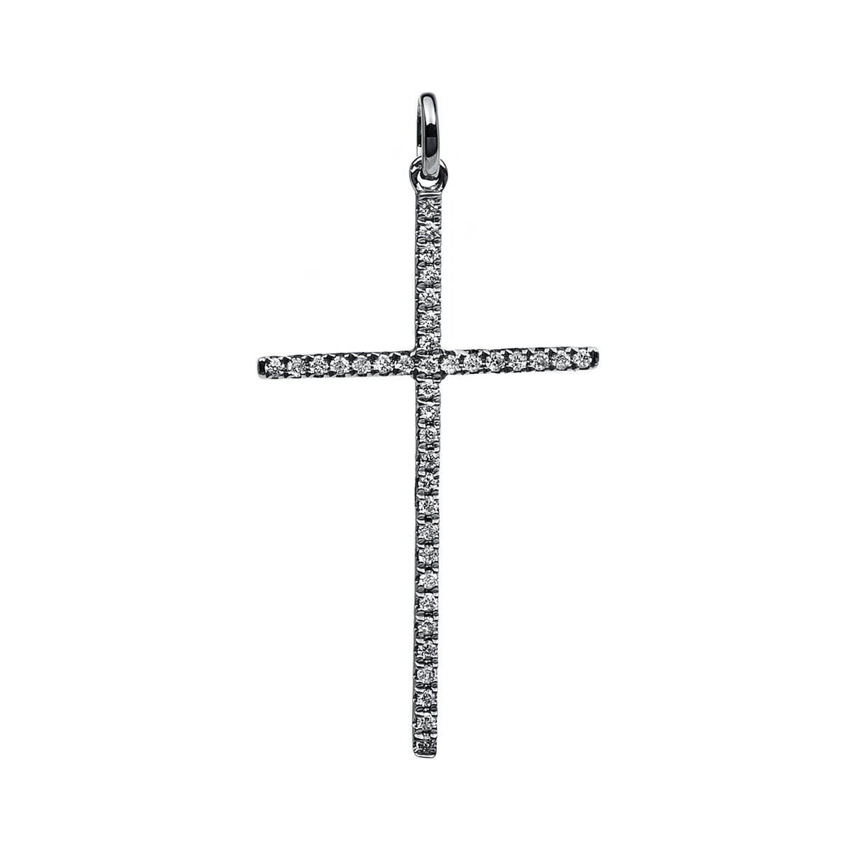 Anhänger 18 kt WG "Kreuz", mit Öse
