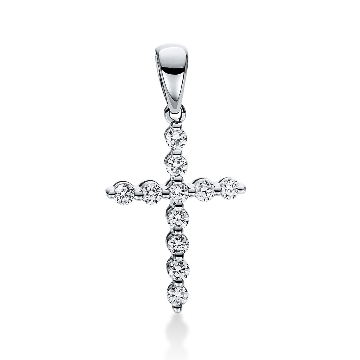 Anhänger 18 kt WG "Kreuz", mit Öse