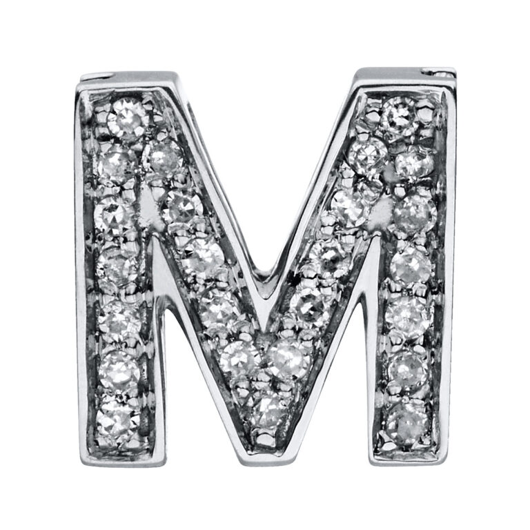 Anhänger 14 kt WG "M"