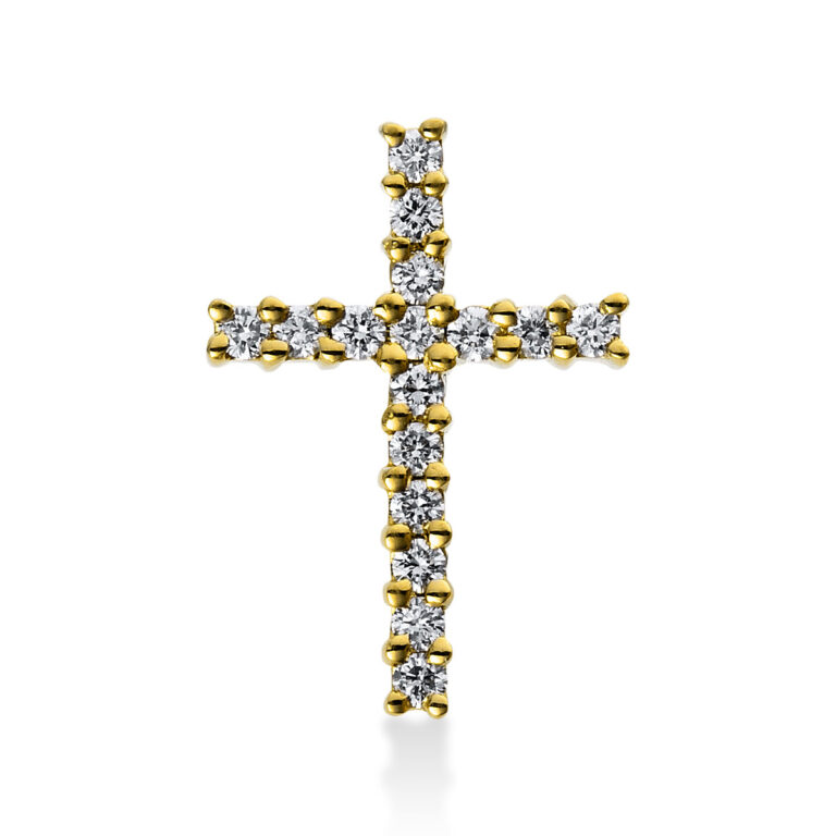 Anhänger 18 kt GG "Kreuz"