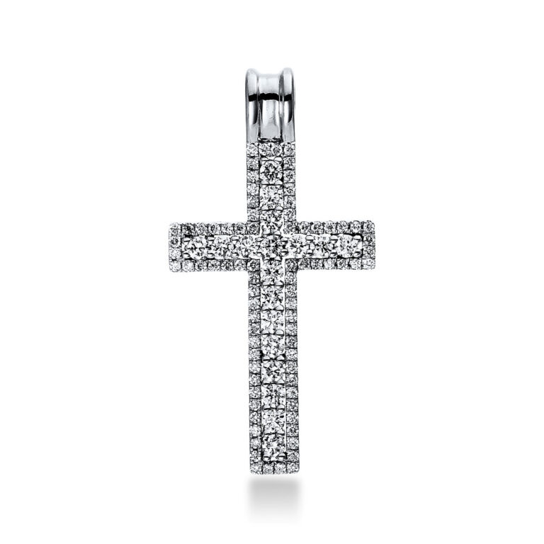 Anhänger 18 kt WG "Kreuz", mit Öse