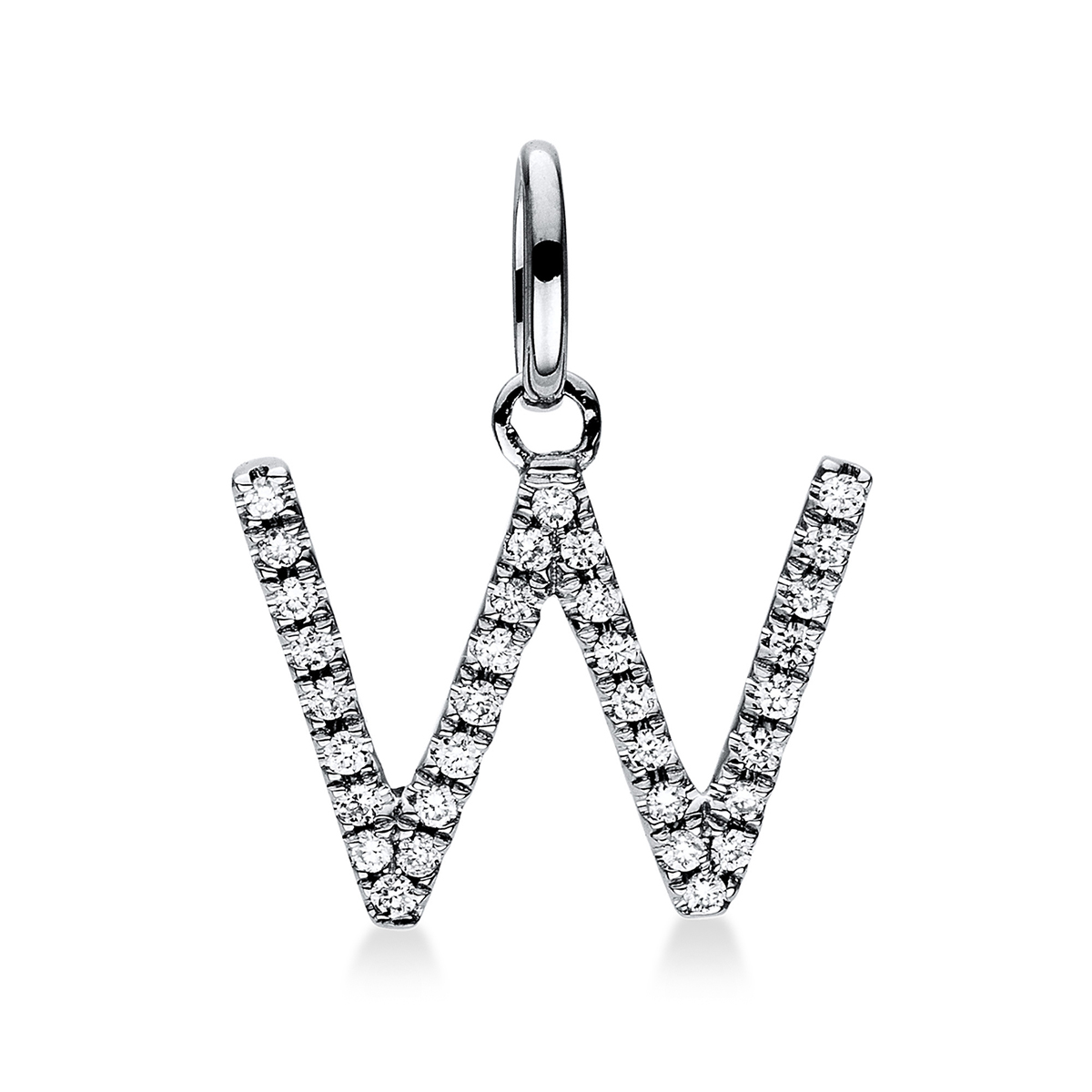 Anhänger 18 kt WG "W"