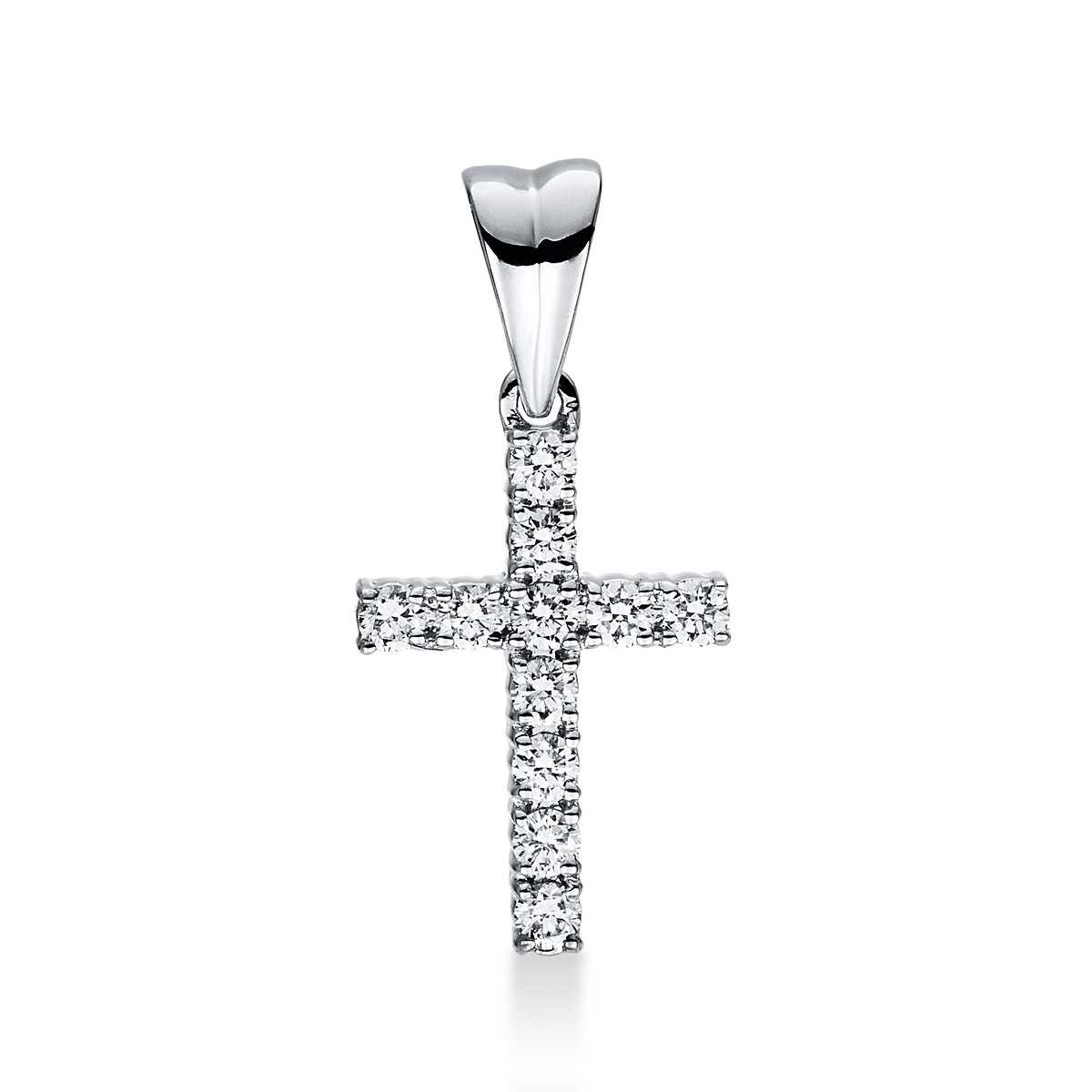 Anhänger 18 kt WG "Kreuz", mit Öse