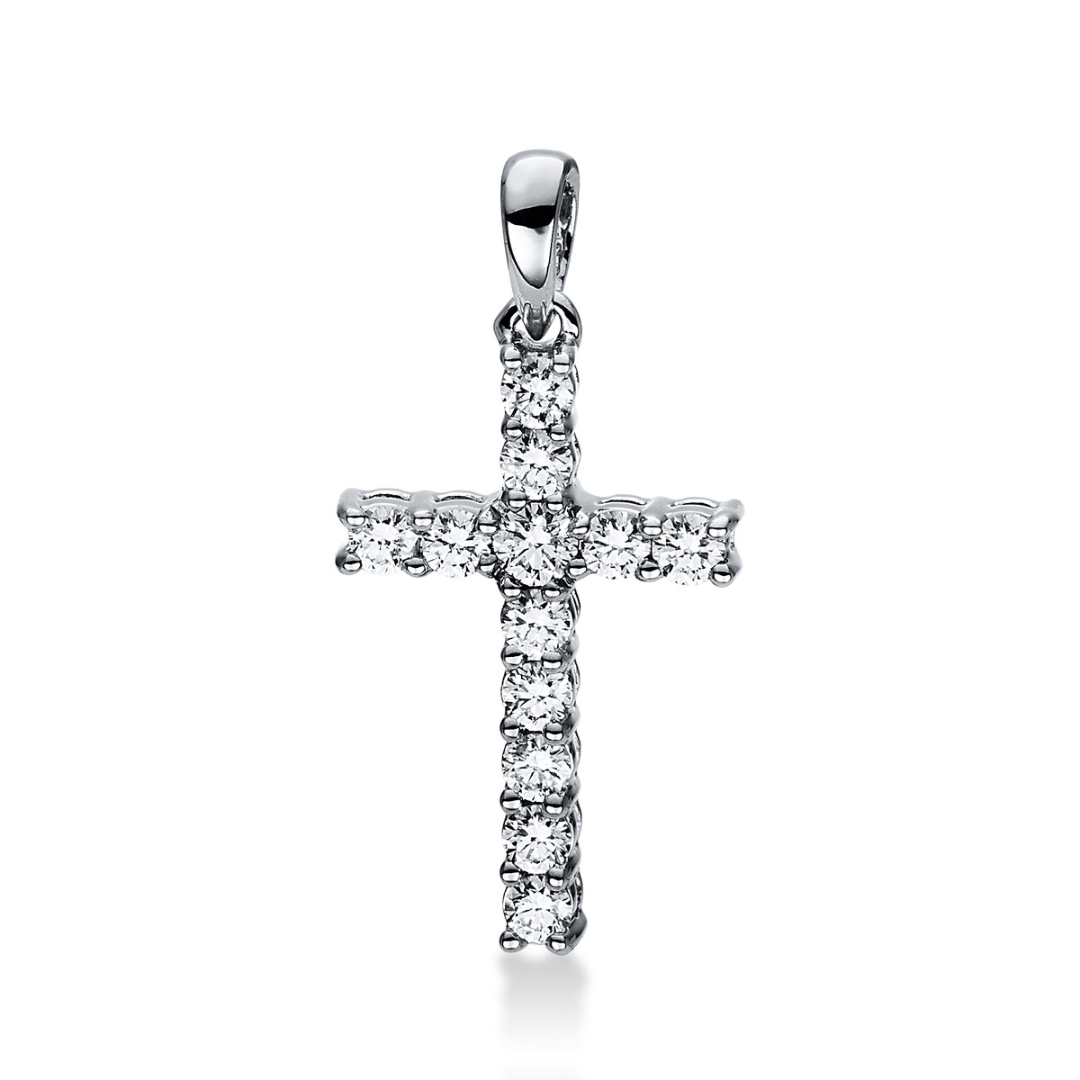 Anhänger 18 kt WG "Kreuz", mit Öse