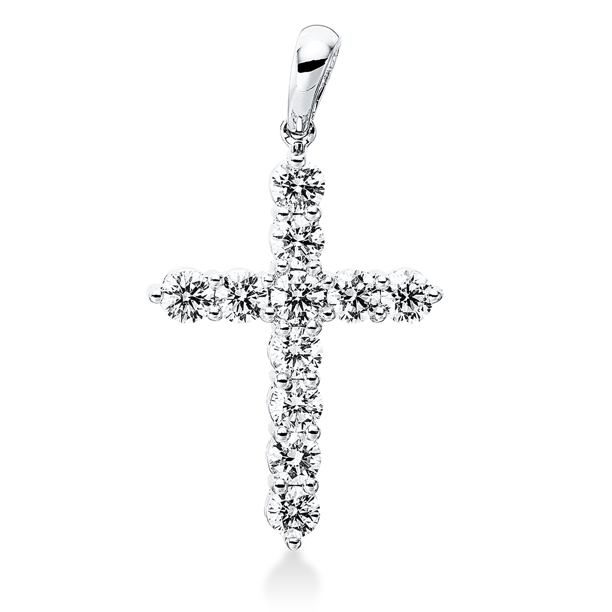 Anhänger 18 kt WG "Kreuz", mit Öse