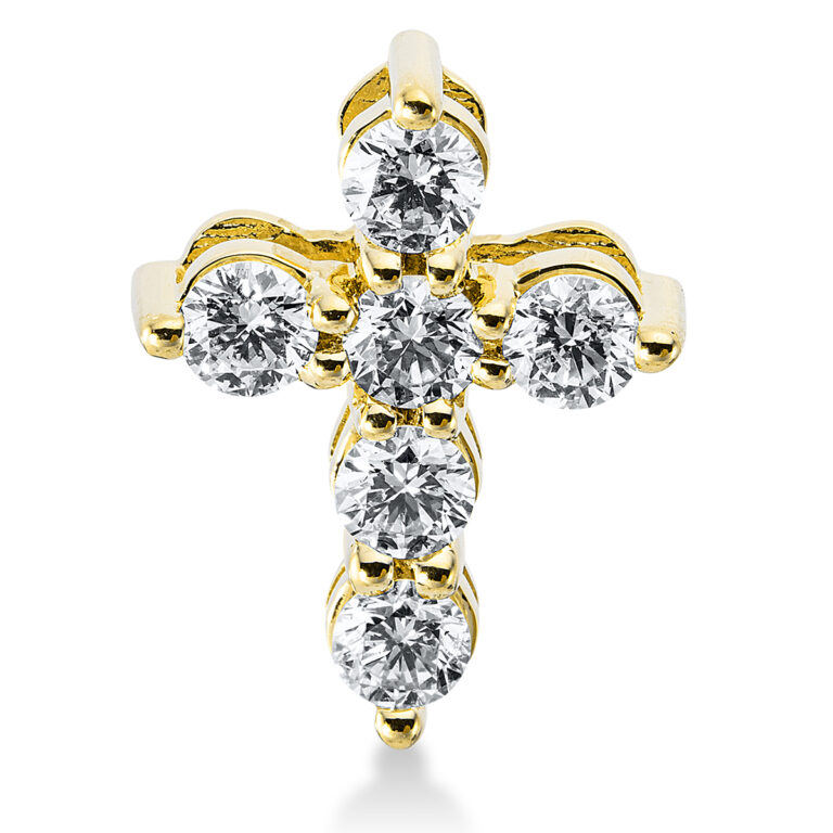 Anhänger 18 kt GG "Kreuz"