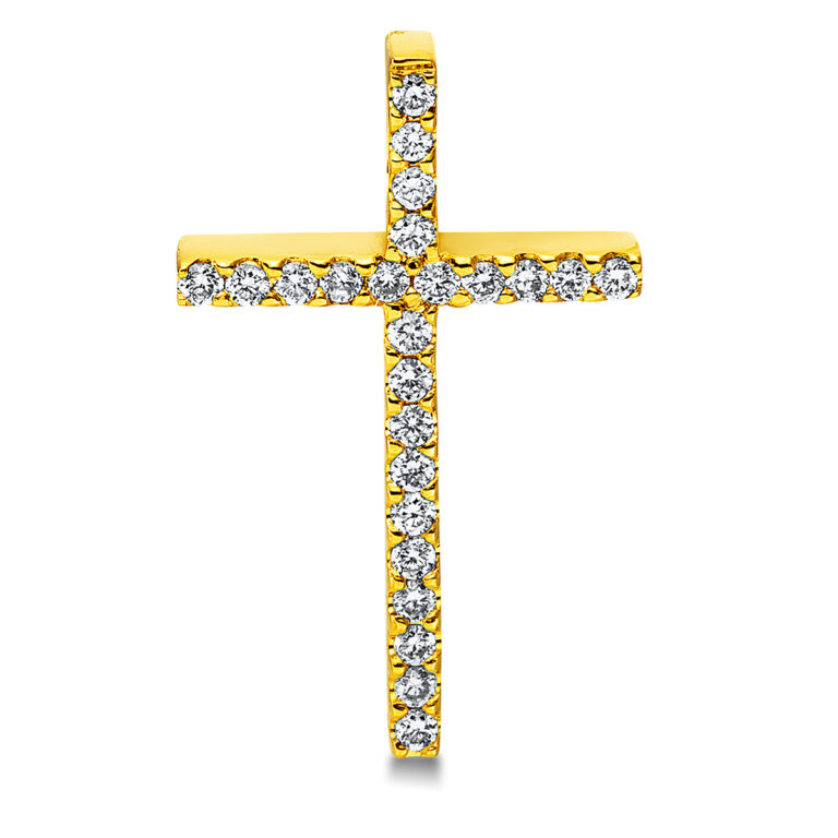 Anhänger 18 kt GG "Kreuz"