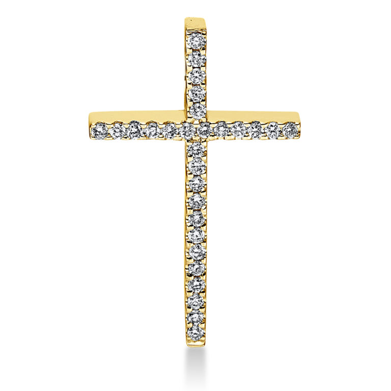 Anhänger 18 kt GG "Kreuz"