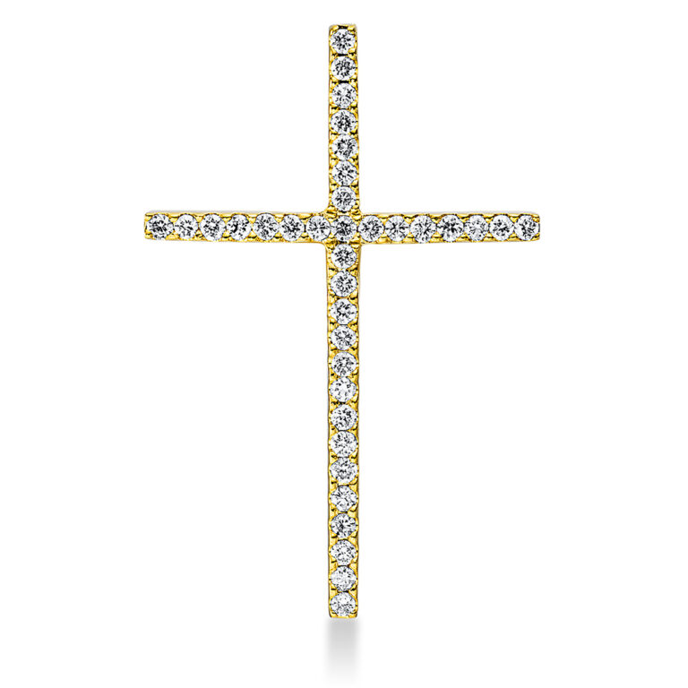 Anhänger 18 kt GG "Kreuz"