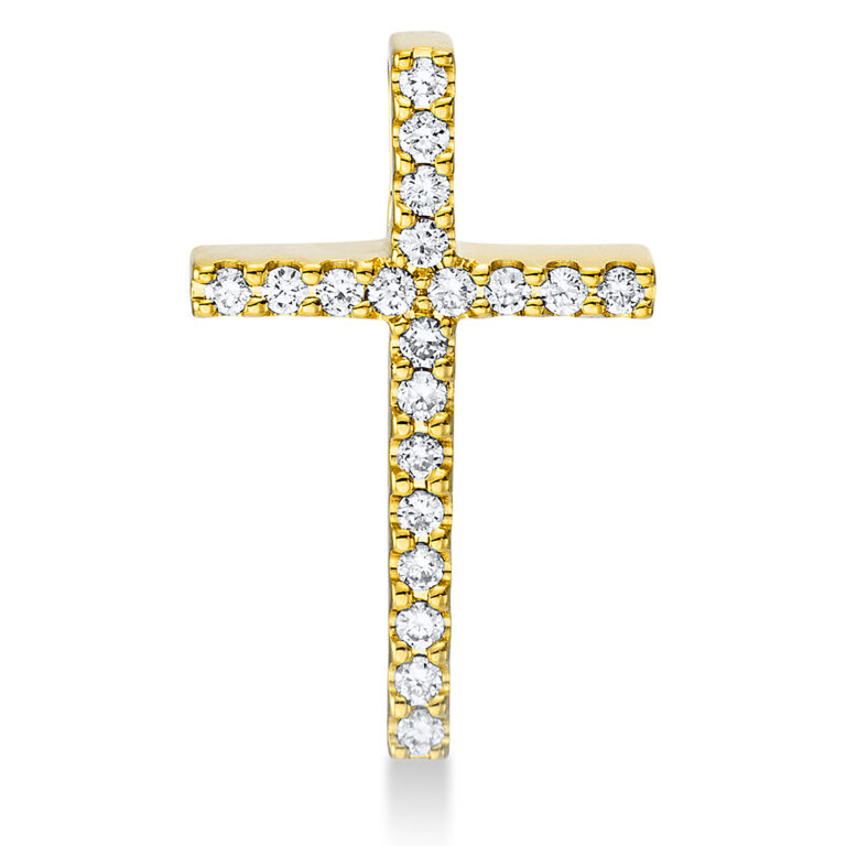 Anhänger 18 kt GG "Kreuz"