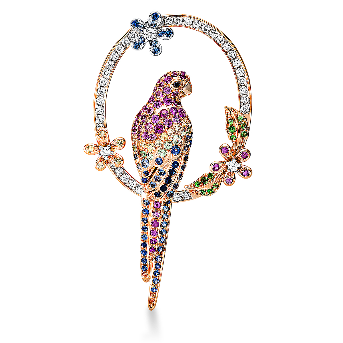 Anhänger 18 kt RG+WG