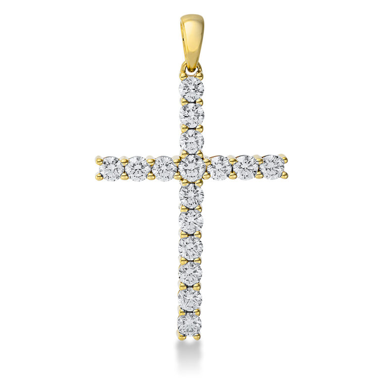 Anhänger 18 kt GG "Kreuz"