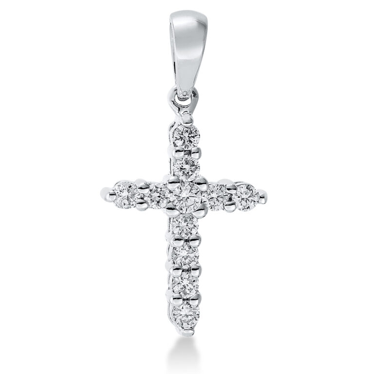 Anhänger 18 kt WG "Kreuz", mit Öse