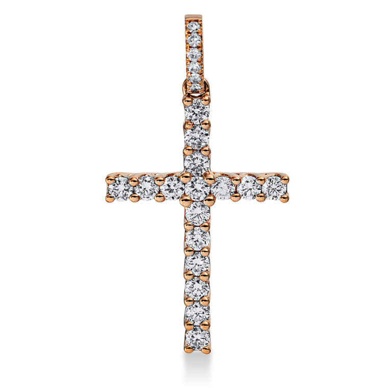Anhänger 18 kt RG "Kreuz"