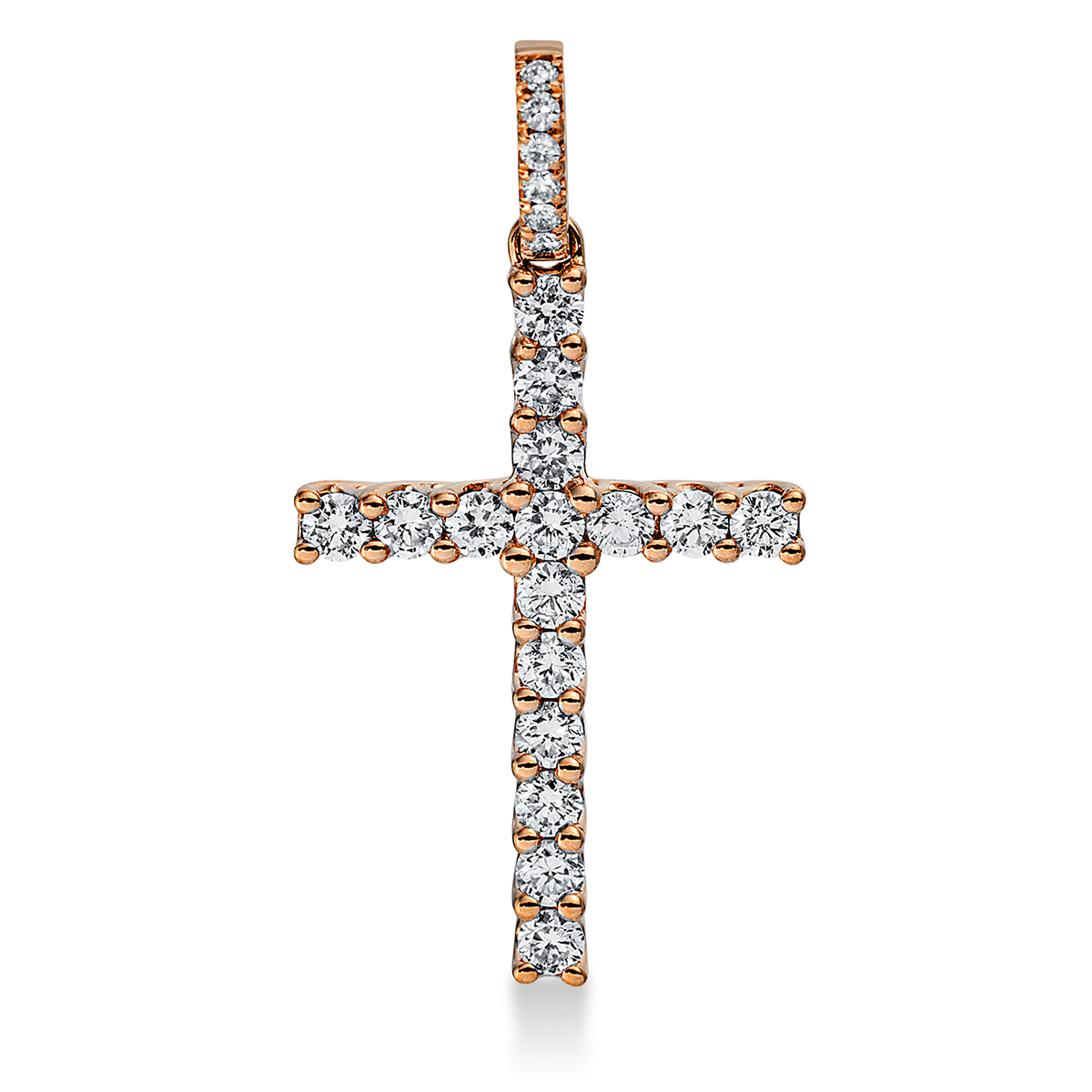 Anhänger 18 kt RG "Kreuz"