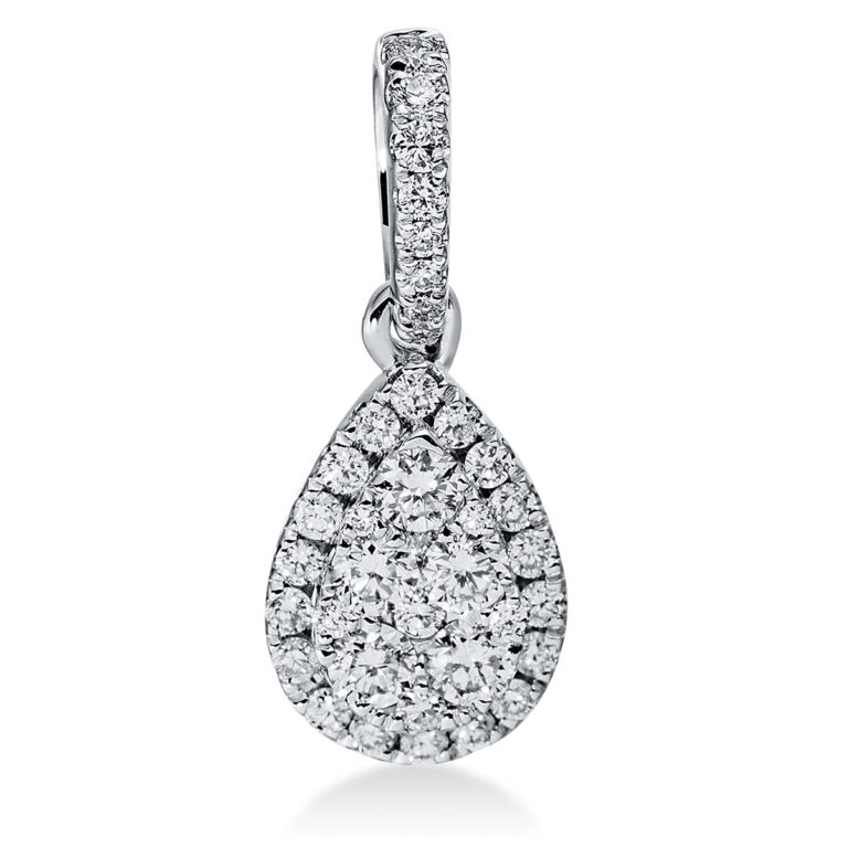 Anhänger 18 kt WG "Tropfen", mit Öse