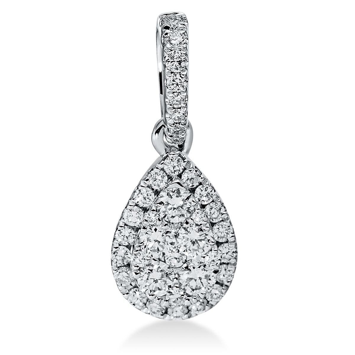 Anhänger 18 kt WG "Tropfen", mit Öse