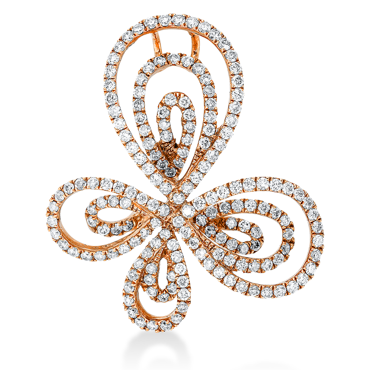 Anhänger 18 kt RG "Schmetterling"