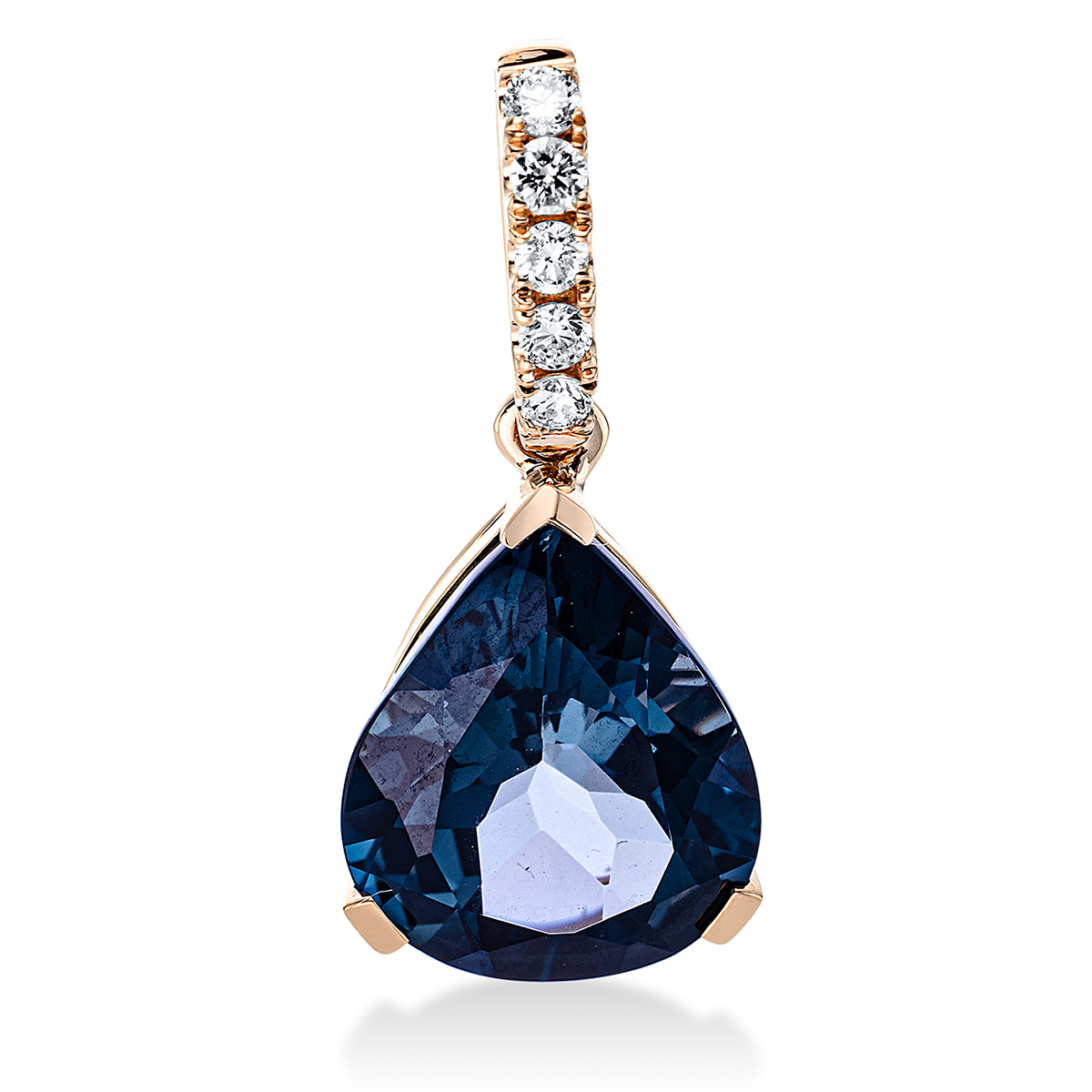 Anhänger 3er-Krappe 18 kt RG, mit Öse