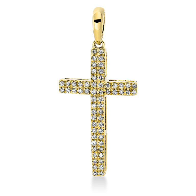 Anhänger 18 kt GG "Kreuz"