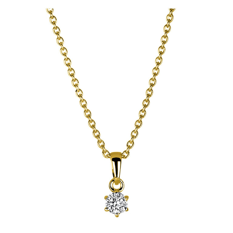 Collier 6er-Krappe 14 kt GG
