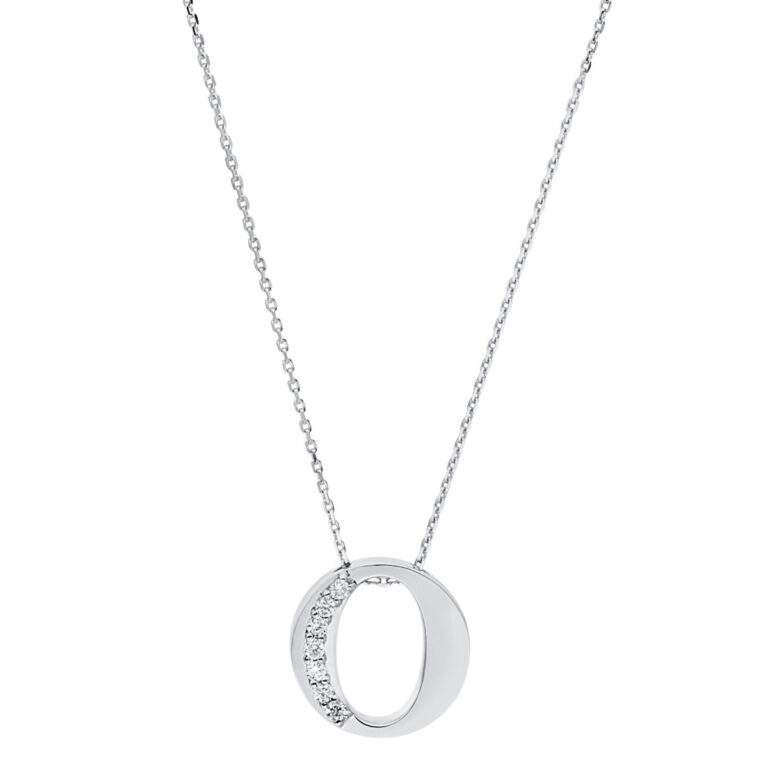 Collier 14 kt WG "O"