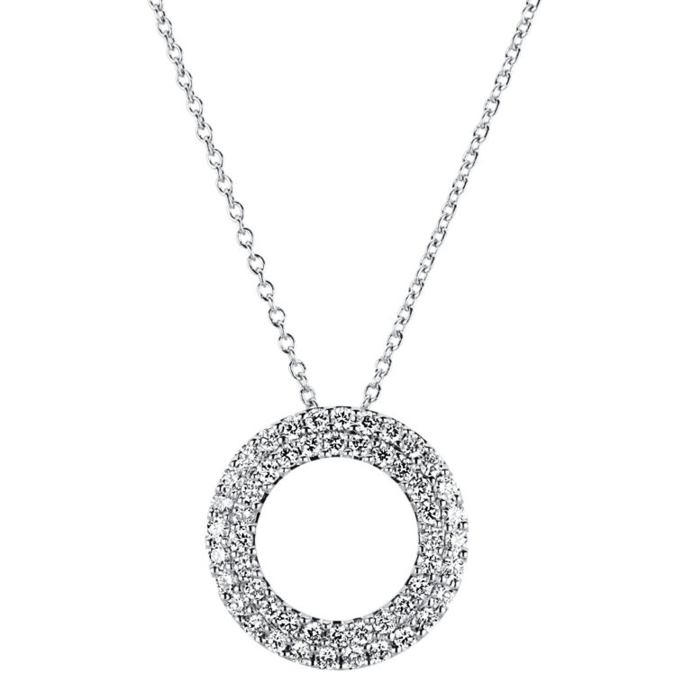 Collier 18 kt WG "Kreis"