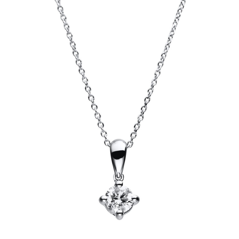 Collier 4er-Krappe 14 kt WG, ZÖ 40 cm, Anker, Karabiner