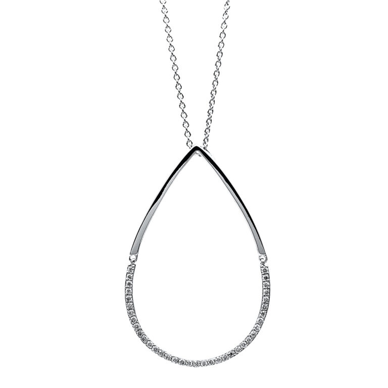 Collier 18 kt WG "Tropfen"