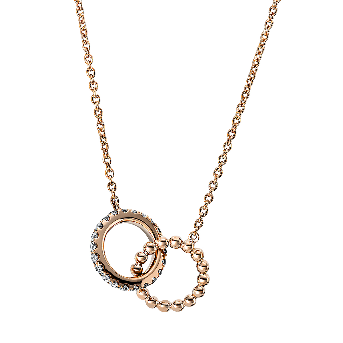 Collier 18 kt RG "Kreis"